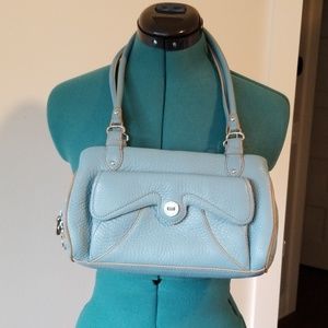Cole Haan Village F04 Blue Leather Bag